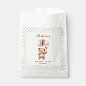 Cute Teddy Bear 1st Birthday | Sweet Bear  Bedankzakje (Voorkant)