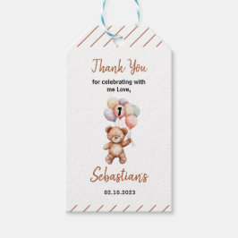 Cute Teddy Bear 1st Birthday | Sweet Bear Cadeaulabel