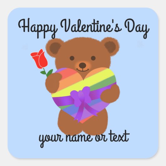 Cute Teddy Bear #2 Stickers (Voorkant)