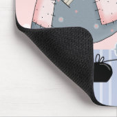 Cute Teddy Bear Angel Custom Muismat for Nurse (Hoek)