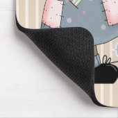 Cute Teddy Bear Angel Gift Muismat voor verpleegku (Hoek)