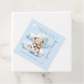 Cute Teddy Bear Baby shower Bedankjes Labels (In situ)