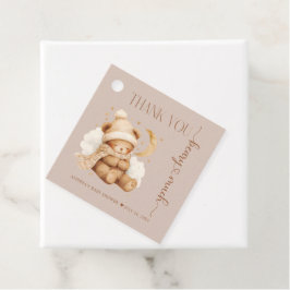 Cute Teddy Bear Baby shower Bedankjes Labels