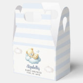 Cute Teddy Bear Baby Shower Boy Bedankdoosjes (Geopend)