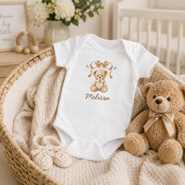 Cute Teddy Bear Baby Shower Cadeau Romper