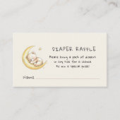 Cute Teddy Bear Baby shower Diaper Raffle Informatiekaartje (Voorkant)