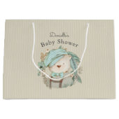 Cute  Teddy Bear Baby shower for Boy Groot Cadeauzakje (Voorkant)
