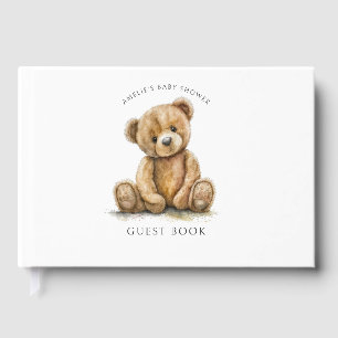 Cute Teddy Bear Baby Shower Gastenboek