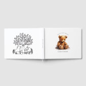 Cute Teddy Bear Baby shower Gastenboek (Volledig)