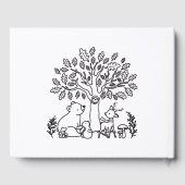 Cute Teddy Bear Baby shower Gastenboek (Achterkant)