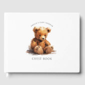 Cute Teddy Bear Baby shower Gastenboek (Voorkant)