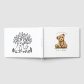 Cute Teddy Bear Baby shower Gastenboek (Volledig)