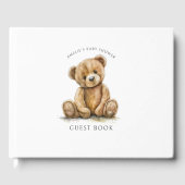 Cute Teddy Bear Baby shower Gastenboek (Voorkant)