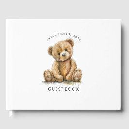 Cute Teddy Bear Baby shower Gastenboek