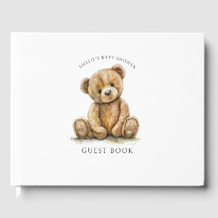 Cute Teddy Bear Baby shower Gastenboek