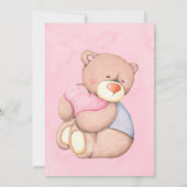 Cute Teddy Bear Baby shower Hartelijk dank Bedankkaart (Achterkant)