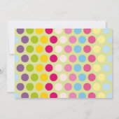 Cute Teddy Bear Baby shower Invitation Kaart (Achterkant)