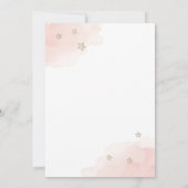 Cute Teddy Bear Baby Shower Invitation Kaart (Achterkant)