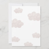 Cute Teddy Bear Baby Shower Invitation Kaart (Achterkant)