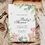 Cute Teddy Bear Baby shower Kaart