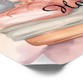 Cute Teddy Bear Baby shower Perfect Poster (Hoek)