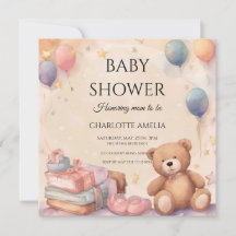 Cute Teddy Bear Baby shower