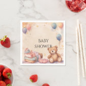 Cute Teddy Bear Baby shower Servet (Insitu)