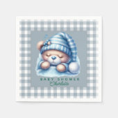 Cute Teddy Bear Baby shower Servet (Voorkant)