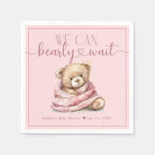 Cute Teddy Bear Baby shower Servet
