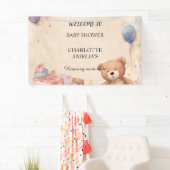 Cute Teddy Bear Baby shower Spandoek (Insitu)