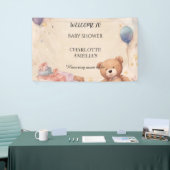Cute Teddy Bear Baby shower Spandoek (Beurs)
