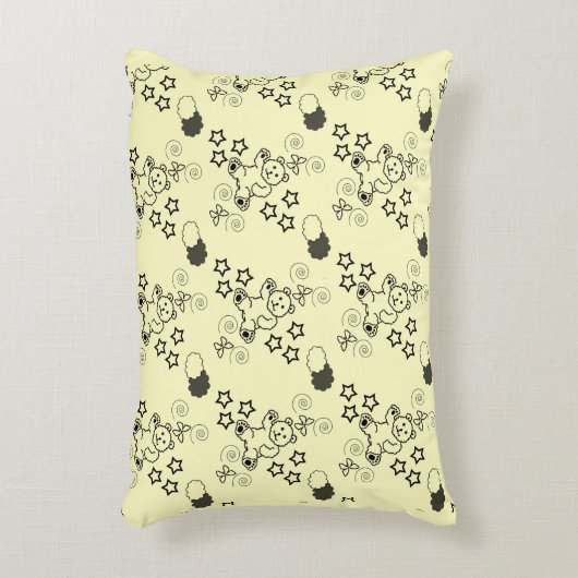 Cute Teddy Bear Baby's Room Accent Pillow Accent Kussen (Voorkant(Verticaal))