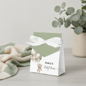 Cute Teddy Bear Balloon Baby Shower Favor Box Bedankdoosjes