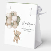 Cute Teddy Bear Balloon Baby Shower Favor Box Bedankdoosjes (Achterkant)