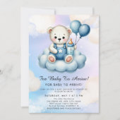 Cute Teddy Bear Balloon Theme Kaart (Voorkant)