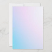 Cute Teddy Bear Balloon Theme Kaart (Achterkant)