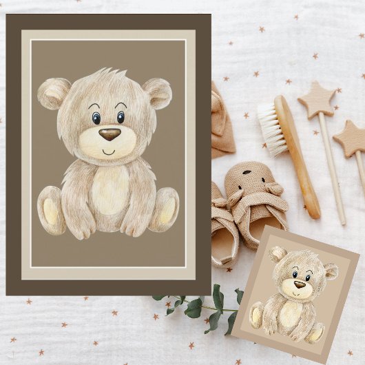 Cute Teddy Bear Bedankt