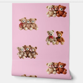 Cute Teddy Bear Behang