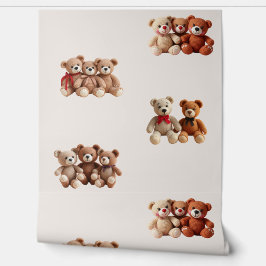 Cute Teddy Bear Behang