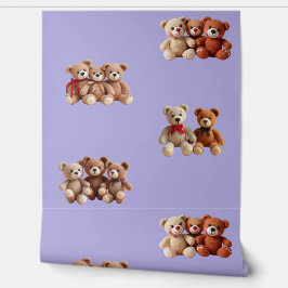 Cute Teddy Bear Behang