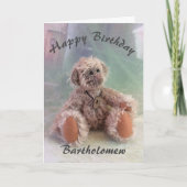 Cute Teddy Bear Birthday Card Kaart (Voorkant)