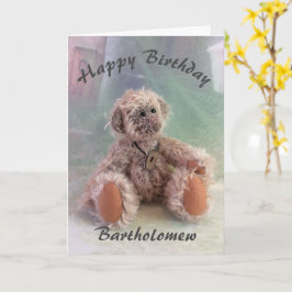 Cute Teddy Bear Birthday Card Kaart