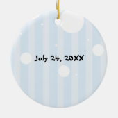 Cute Teddy Bear Birthday Ornament (Achterkant)