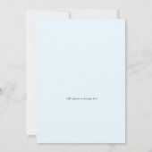 Cute Teddy Bear Birthday Party Invitation Kaart (Achterkant)