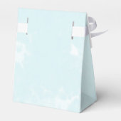 Cute Teddy Bear Blue Baby shower Bedankt Bedankdoosjes (Achterkant)