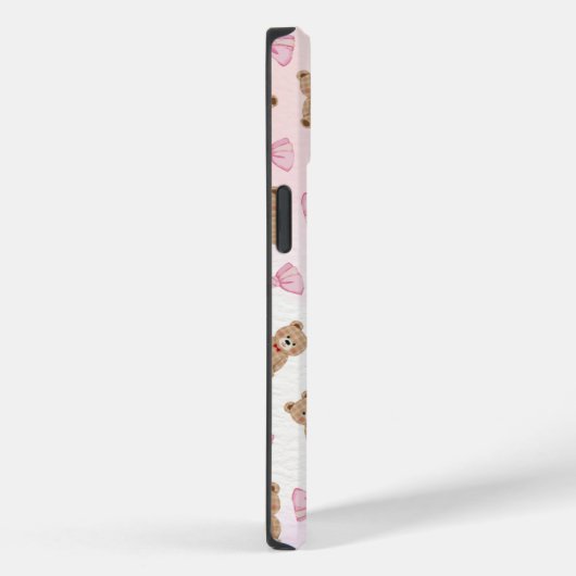 Cute Teddy bear & Bow iPhone 14 Case 🧸 (Achterkant / Rechts)