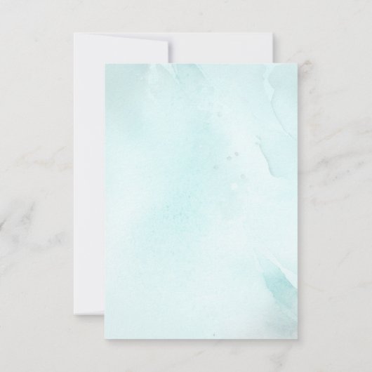 Cute Teddy Bear Boy Baby shower Dank u wel Bedankkaart (Achterkant)