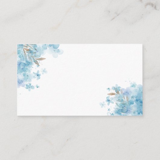 Cute Teddy Bear Boy Baby shower Diaper Raffle Informatiekaartje (Achterkant)