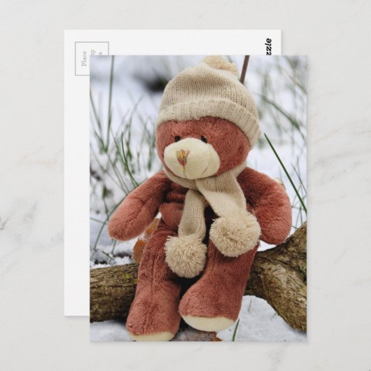 Cute Teddy Bear Briefkaart (Voorkant / Achterkant)