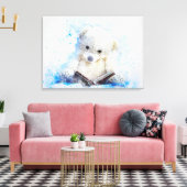 Cute Teddy Bear Canvas Afdruk (Insitu (Woonkamer))